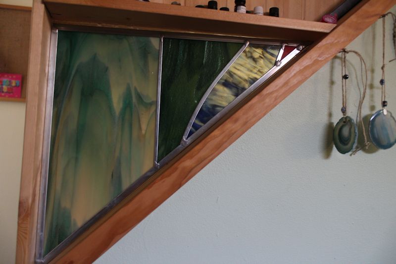 Custom Stair Shelf with Insert