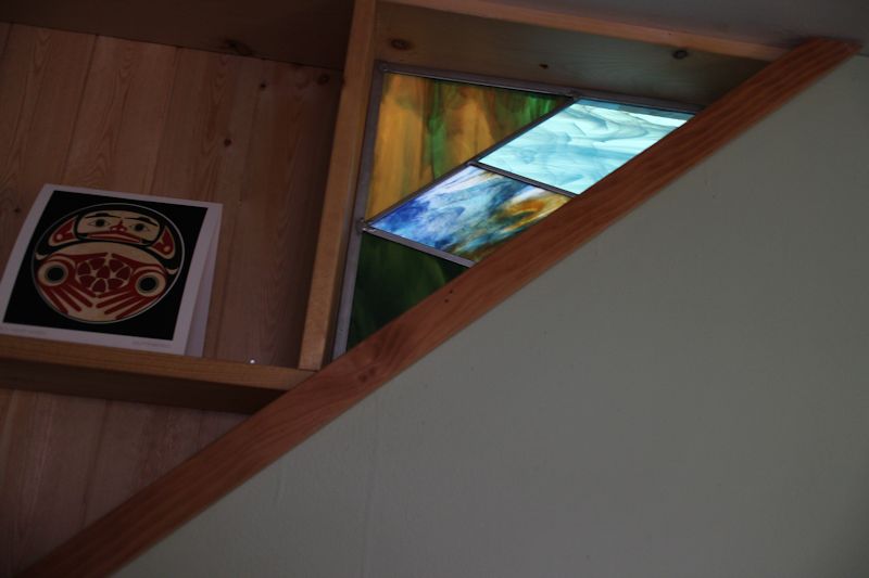 Custom Stair Shelf with Insert