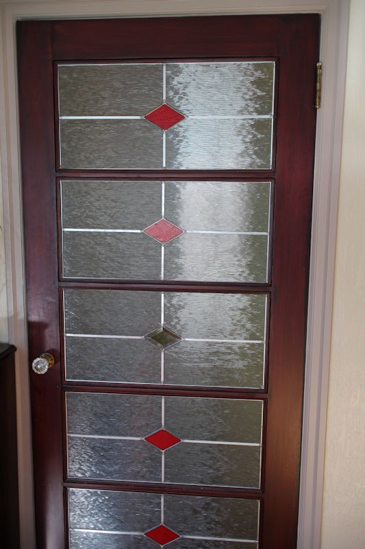 Re-finished Door with New Glass