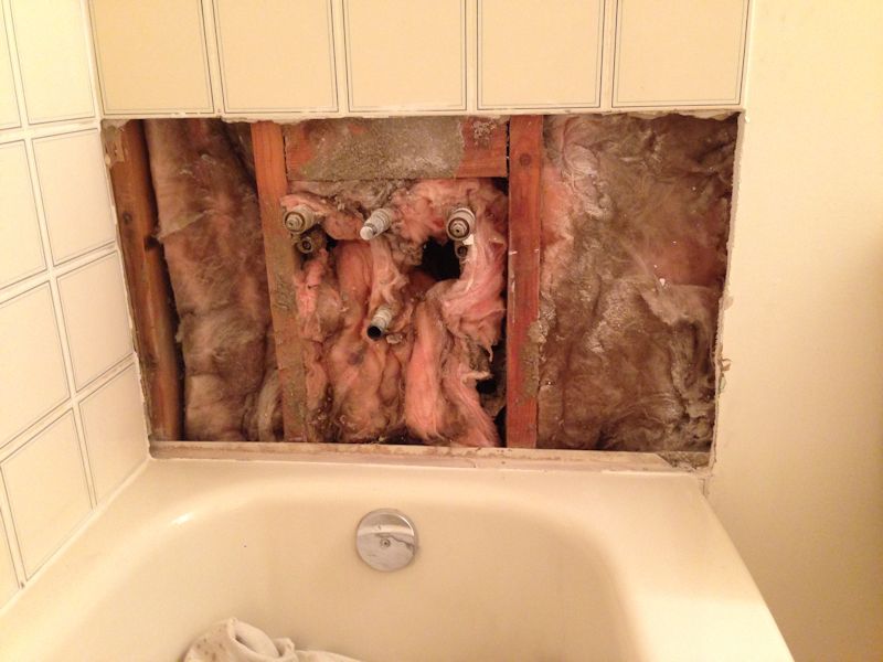 Repairing Water Damage Behind Tiles