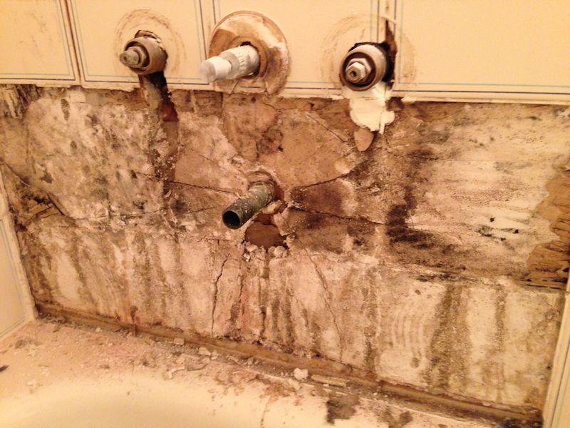 Repairing Water Damage Behind Tiles